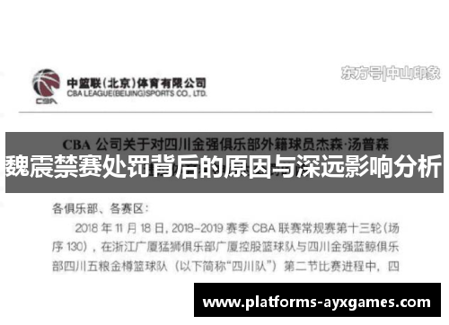 魏震禁赛处罚背后的原因与深远影响分析